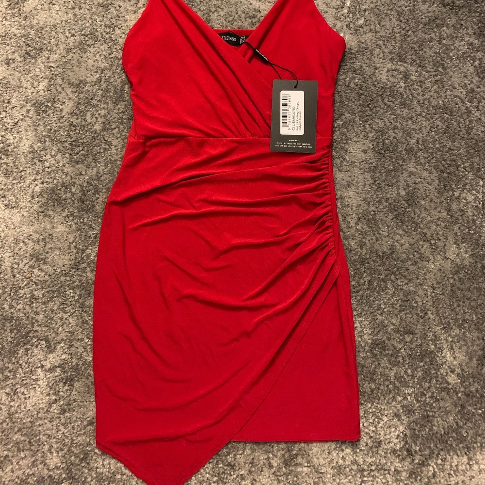 SLINKY WRAP BODYCON DRESS